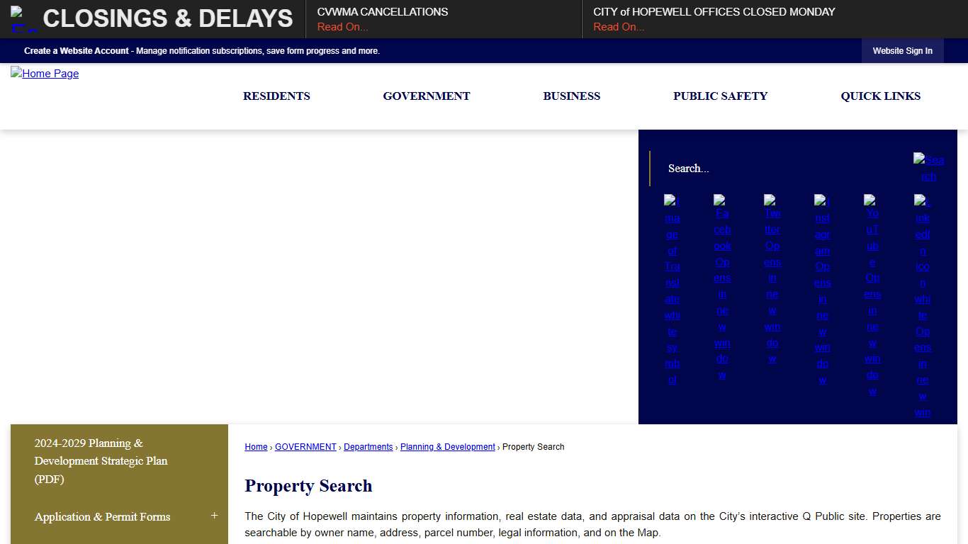 Property Search Hopewell, VA