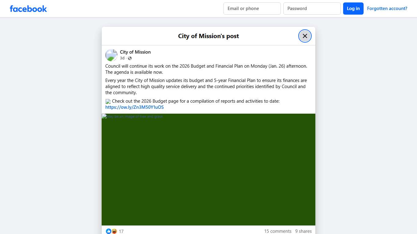 City of Mission - Council will continue its work on the... Facebook