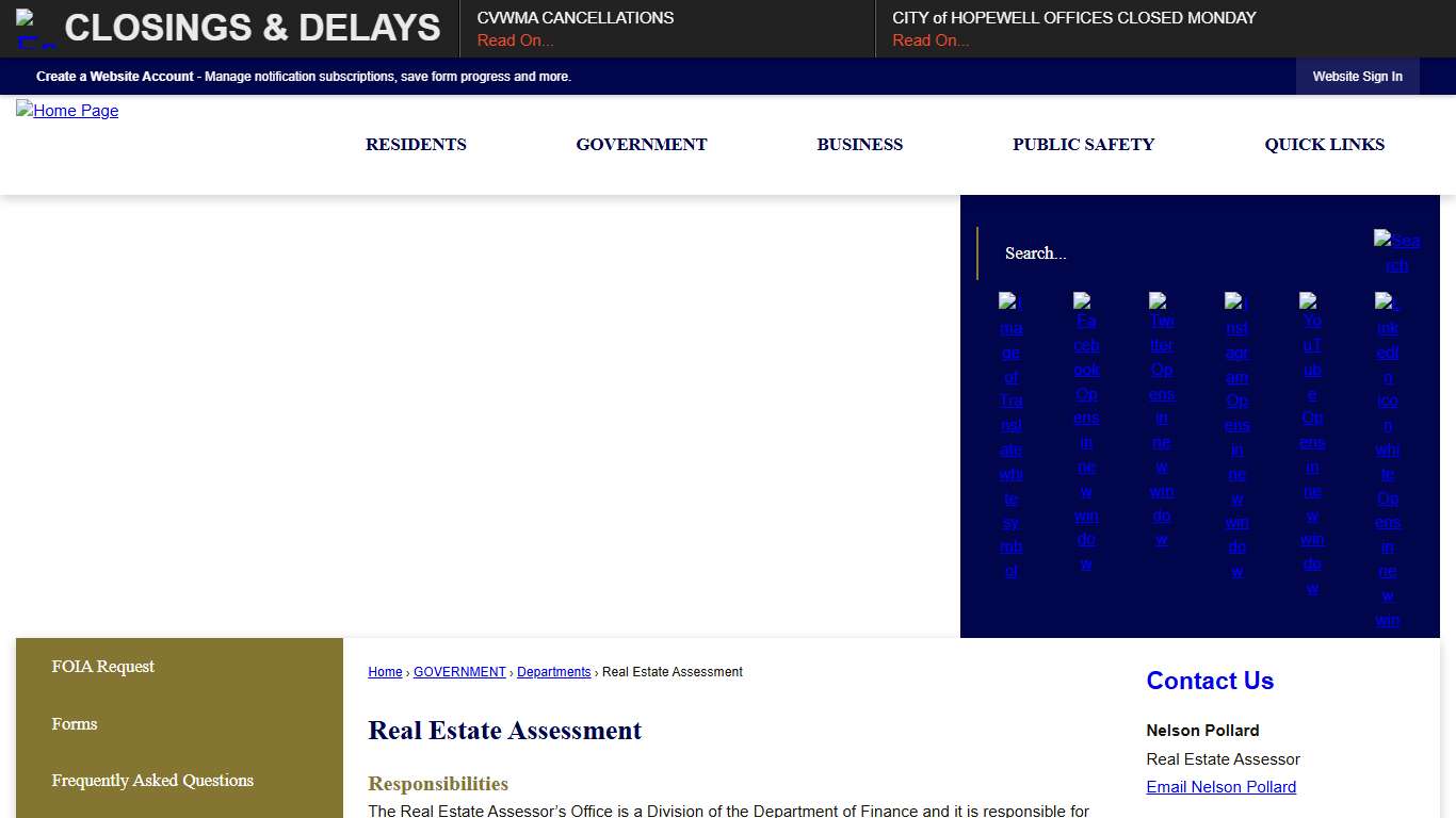 Real Estate Assessment Hopewell, VA
